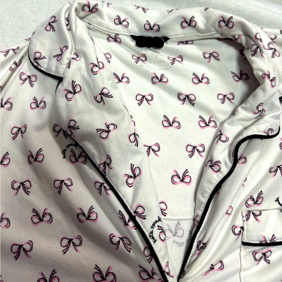 Kate Spade Pijama Set white and Black bows - Picture 11 of 14